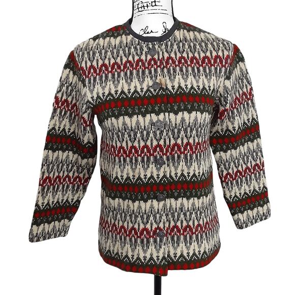 Vintage 1960s 100% Wool Sweater Icelandic Hans Heitson Womens Modeller of Sweden - Picture 1 of 9